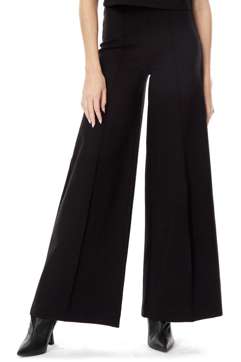 Juliette Wide Leg Pants, Main, color, BLACK