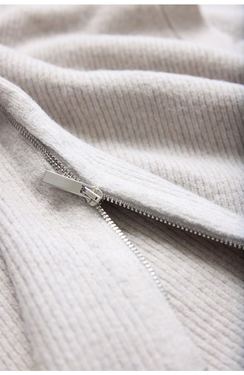 Ingrid & Isabel Side Zip Maternity and Nursing Sweater, Alternate, color, Light Gray