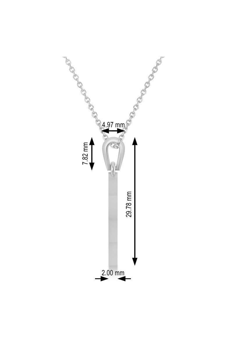 Jewish Star of David Pendant Necklace 14k, Alternate, color, White Gold