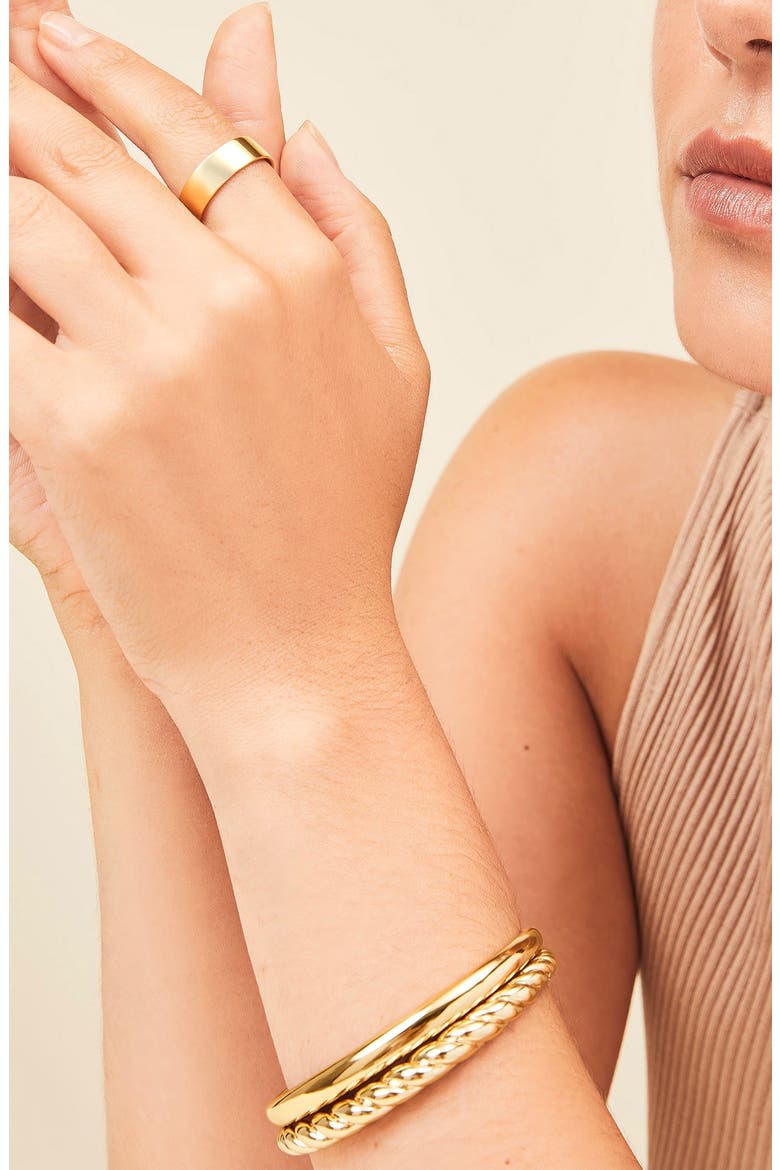 Daily Stacker Ring, Alternate, color, 18k Gold Vermeil
