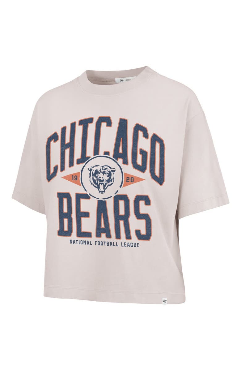 '47 Women's '47 Natural Chicago Bears Cropped Windthrow Ravine T-Shirt, Alternate, color, 