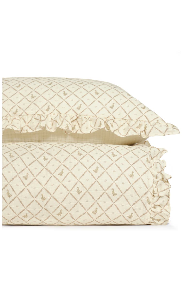 Organic Cotton Muslin Quilt & Sham Set, Main, color, DUCKS