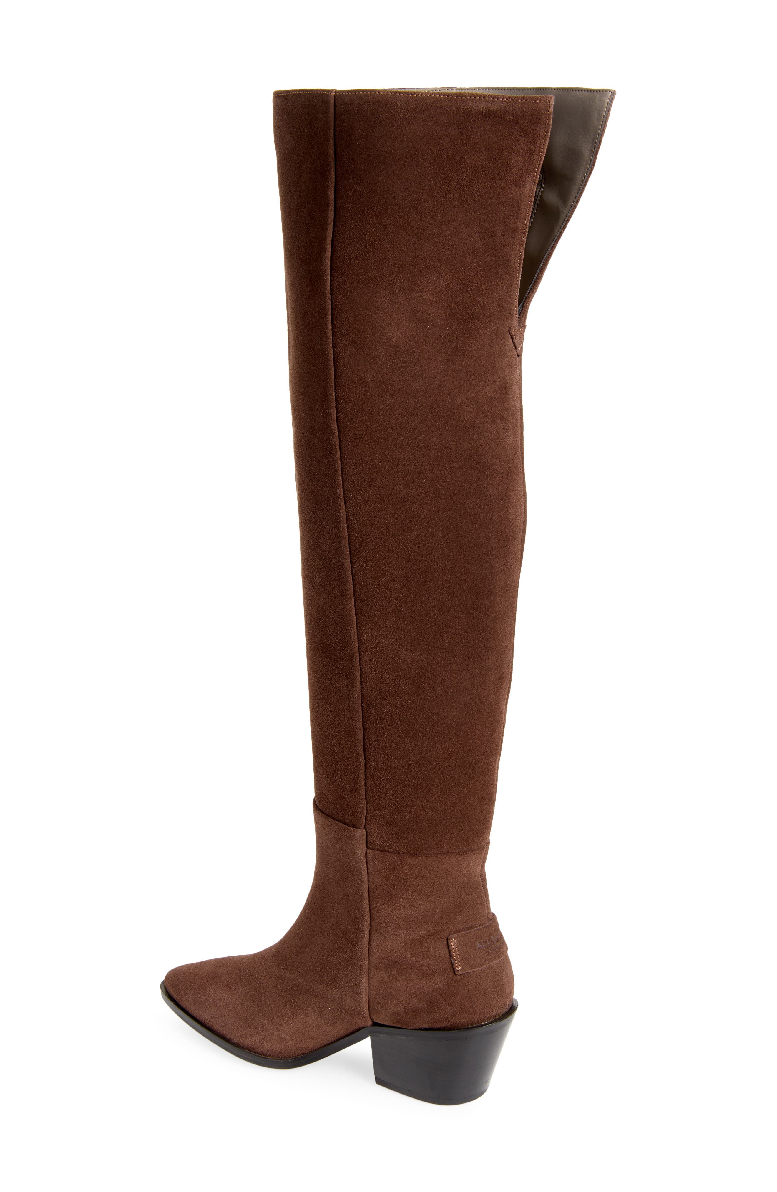 Faye Over the Knee Boot, Alternate, color, DARK BROWN