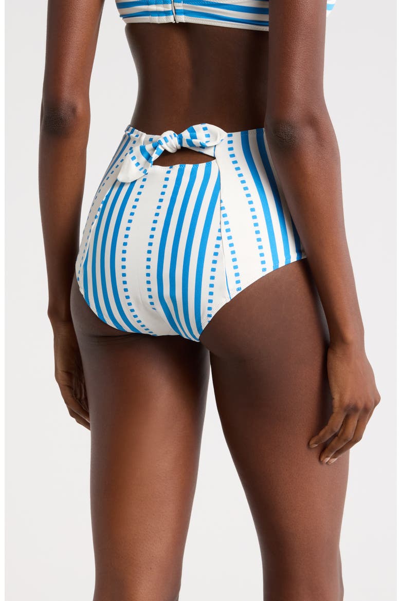 Elsi High Waist Bikini Bottoms, Alternate, color, ESHE BLUE