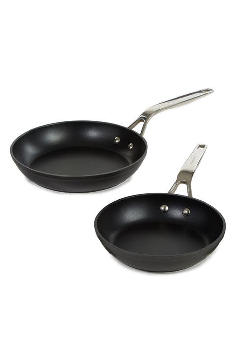 Hard Anodized 2-Piece Fry Pan Set