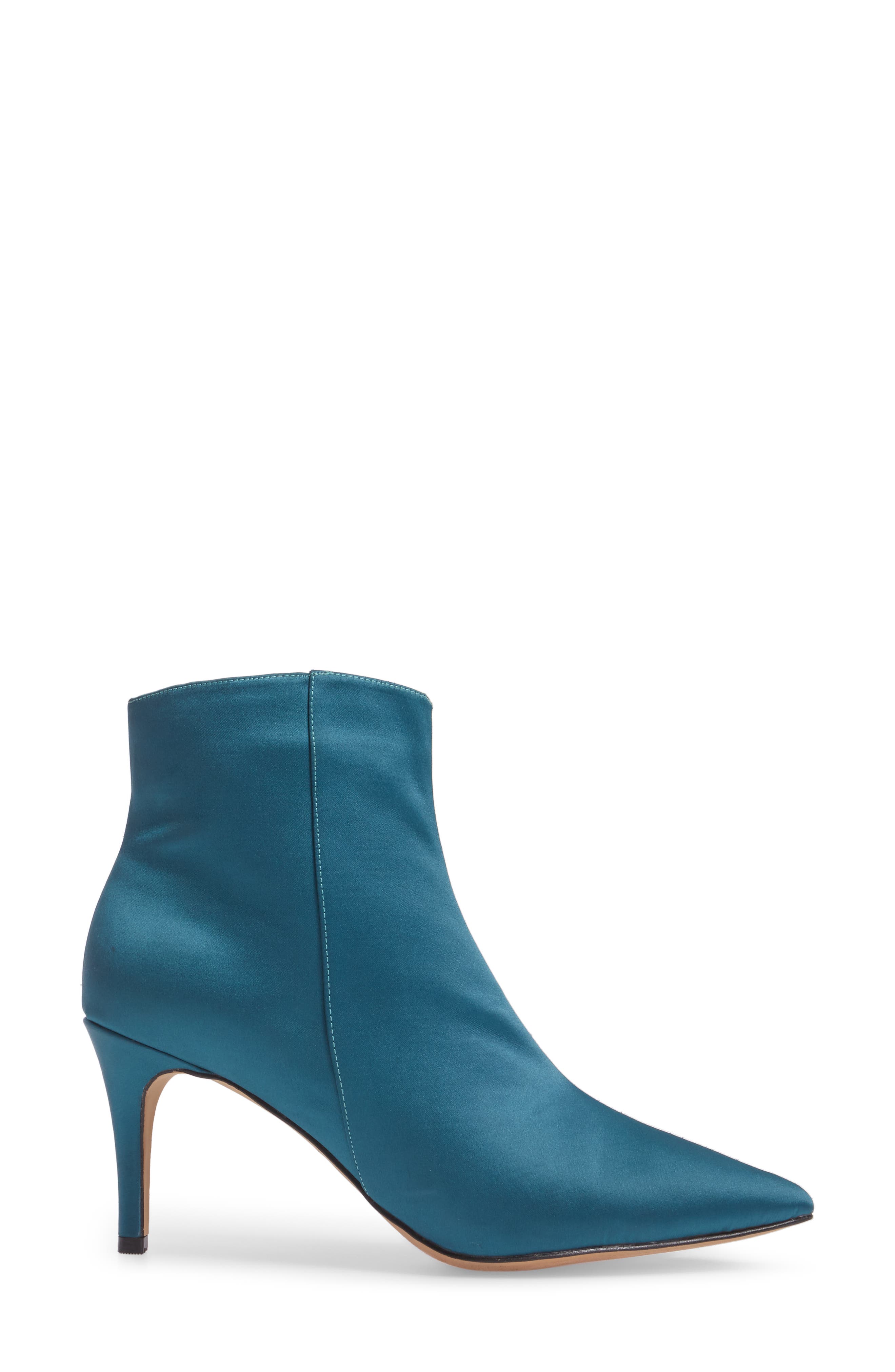 Anita Bootie, Alternate, color, TEAL SATIN