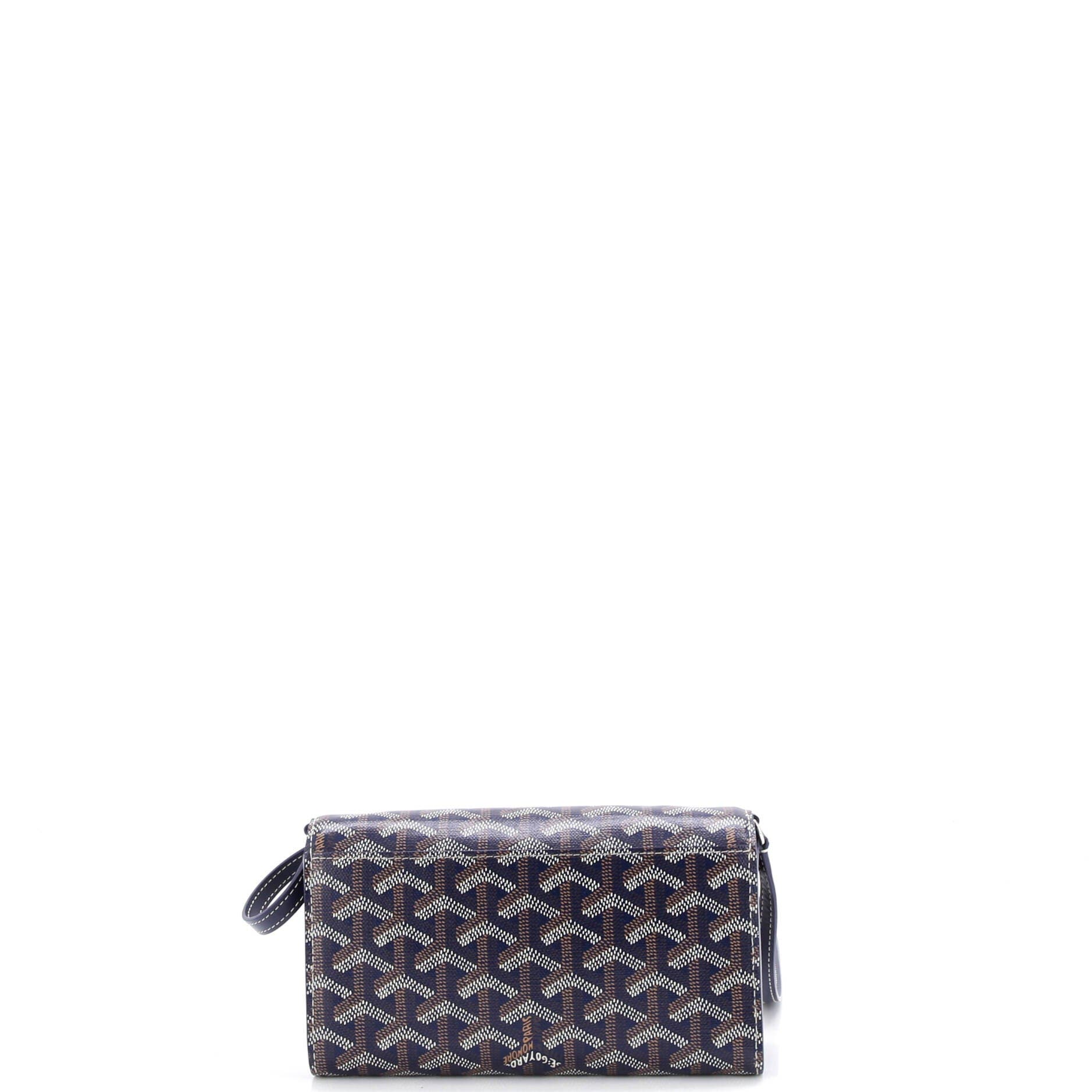 Pre-Owned Goyard Varenne Continental Wallet with Strap Coated Canvas, Alternate, color, 