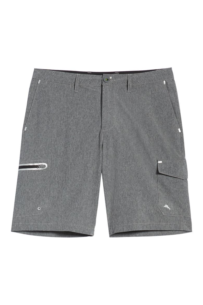 Cayman Isles Cargo Hybrid Board Shorts, Alternate, color, COAL