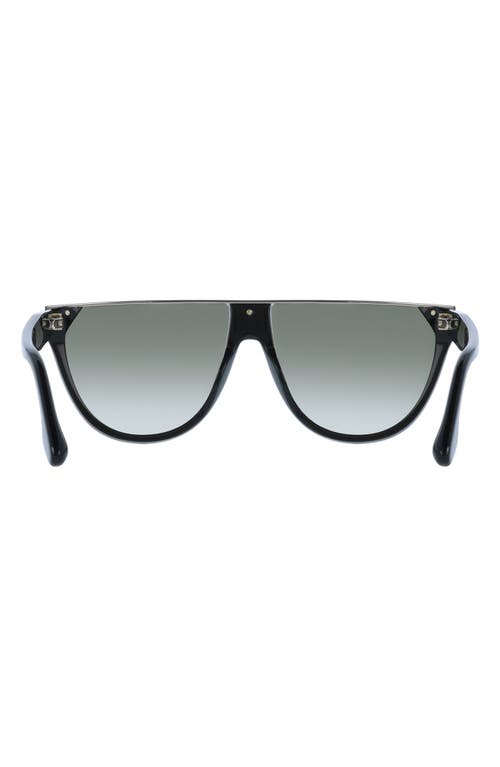 Victoria Beckham 61mm Gradient Tea Cup Sunglasses In Black