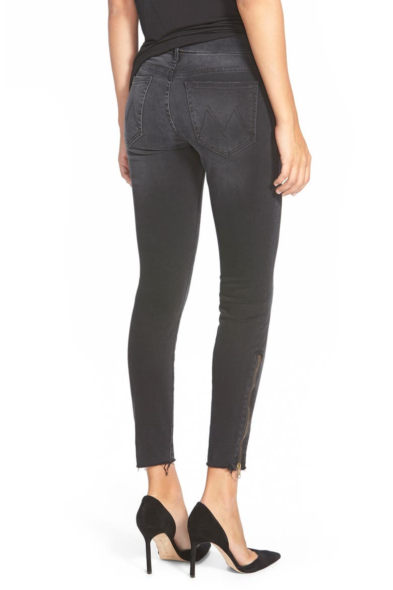 'The Looker' Frayed Ankle Jeans, Alternate, color, WAIT UNTIL DARK