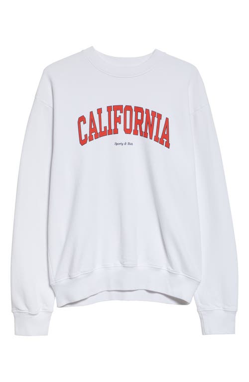 Sporty And Rich Sporty & Rich California Graphic Sweatshirt In White
