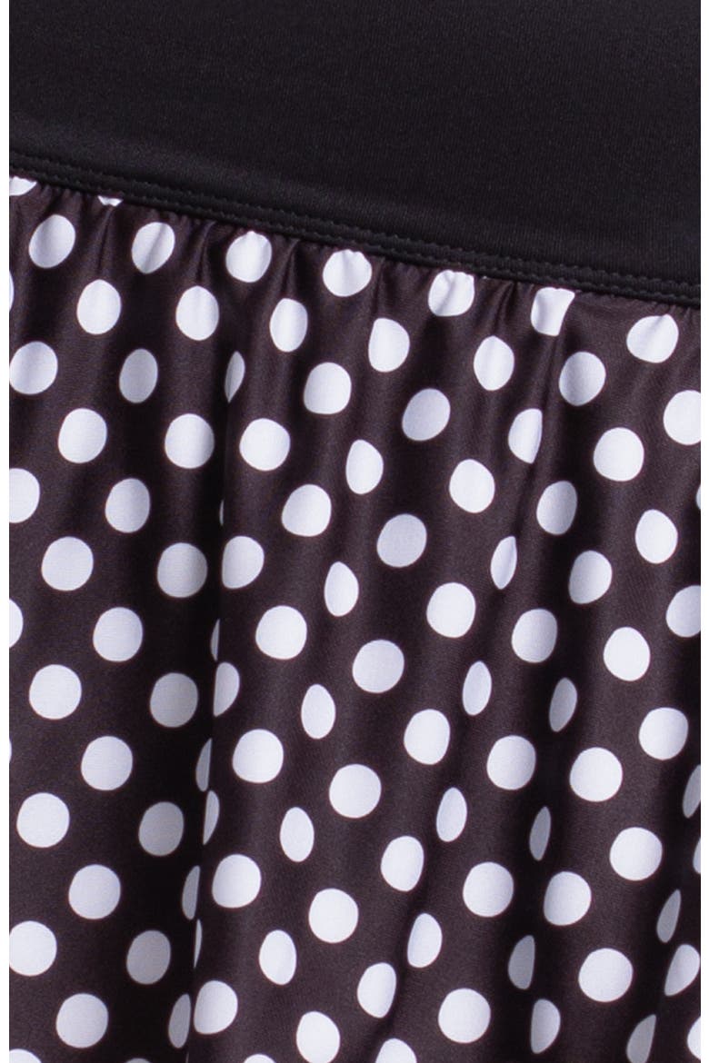 Spot On Flounce Skirt, Alternate, color, Black