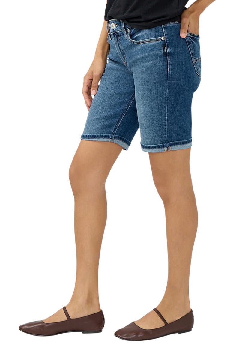 Suki Denim Bermuda Shorts, Alternate, color, SUNBURY