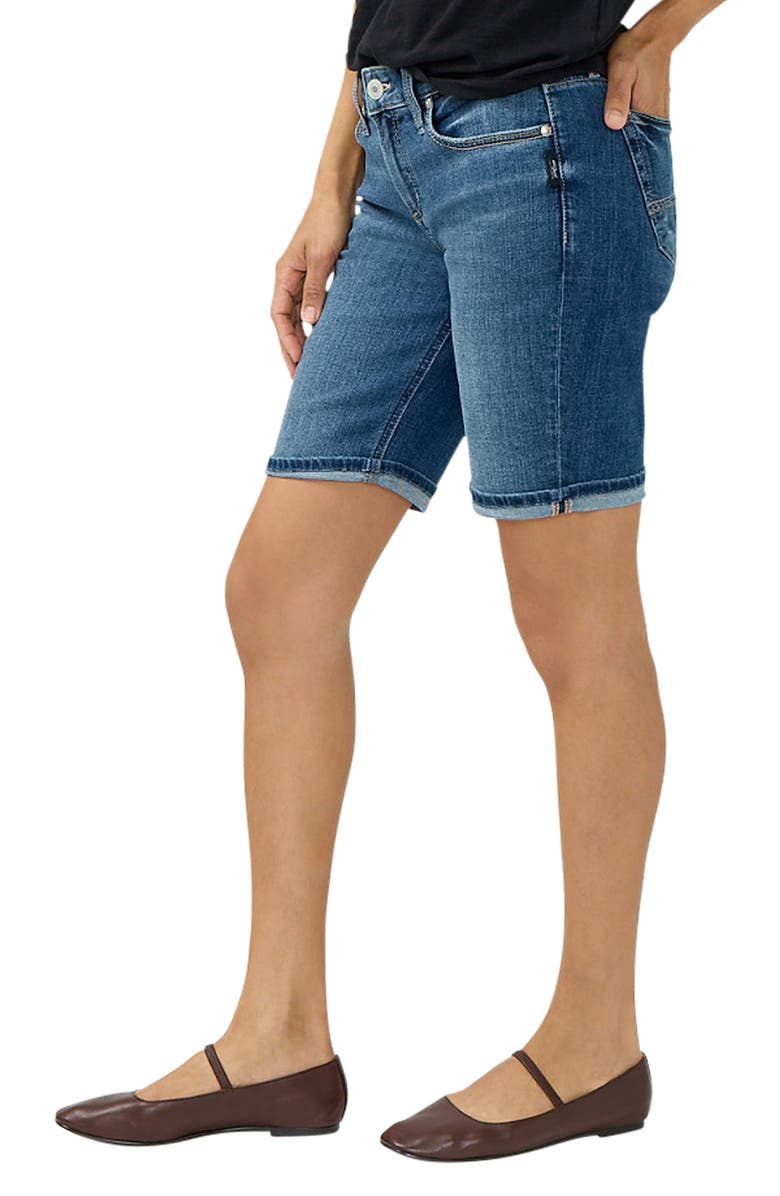 Silver Jeans Co. Suki Denim Bermuda Shorts, Alternate, color, Sunbury
