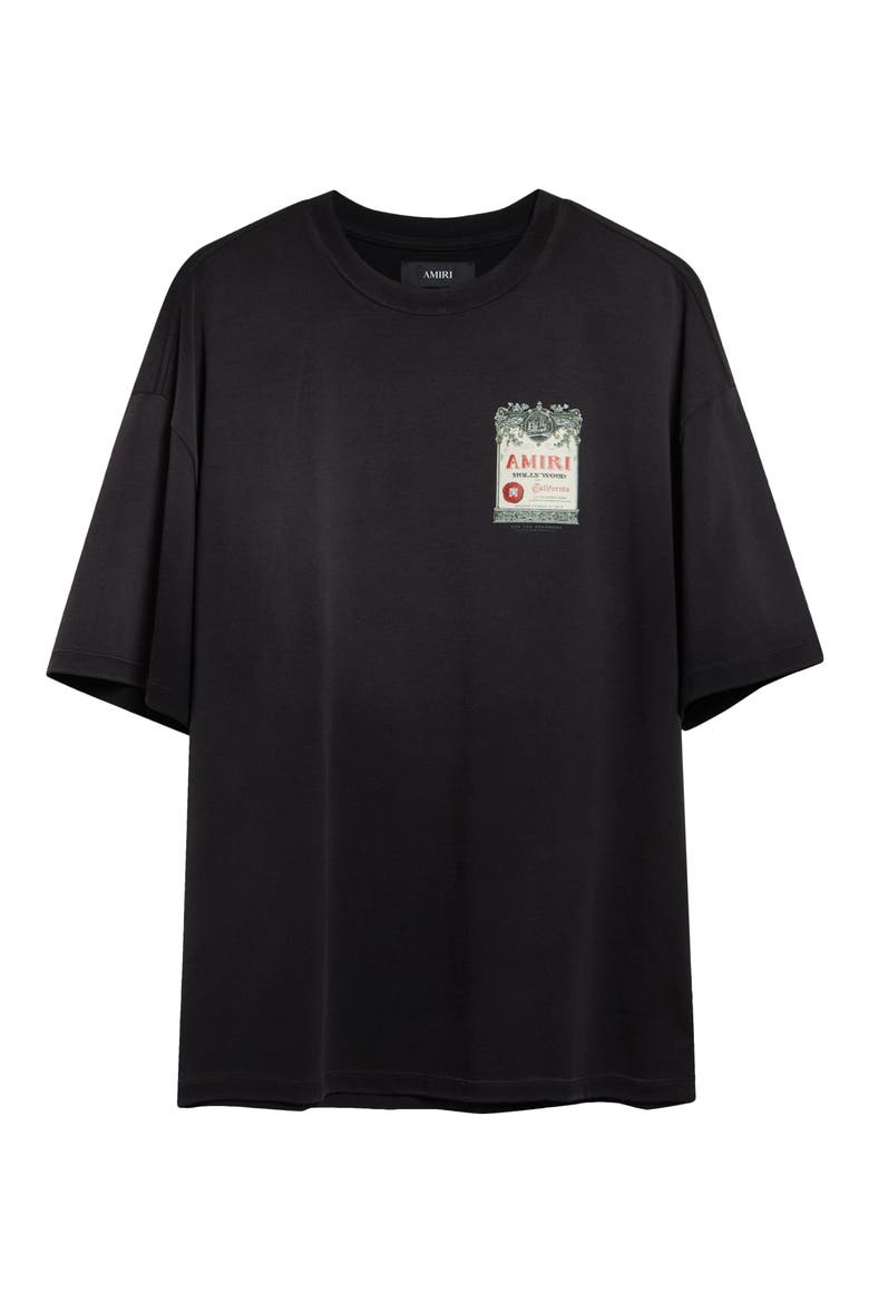 Hollywood Oversize Graphic T-Shirt, Alternate, color, BLACK