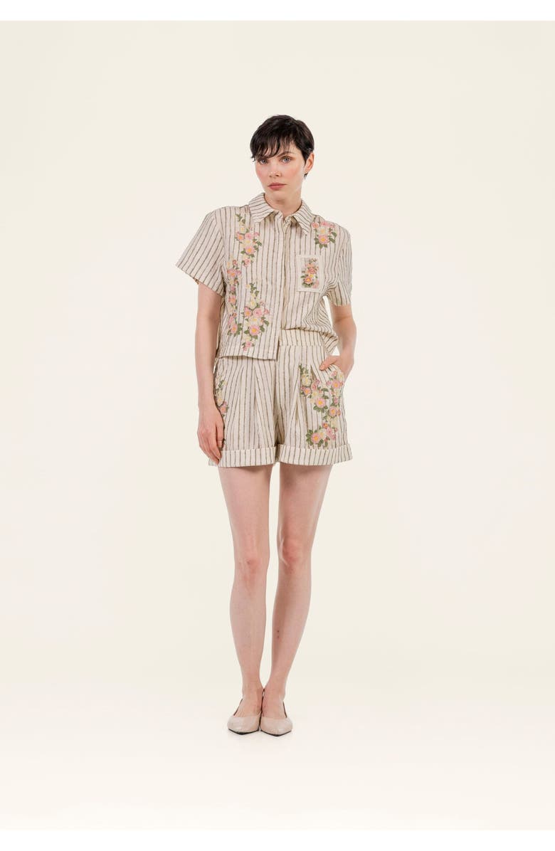 Agua by Agua Bendita Virtuosa Paraiso Shirt, Alternate, color, Multicolor