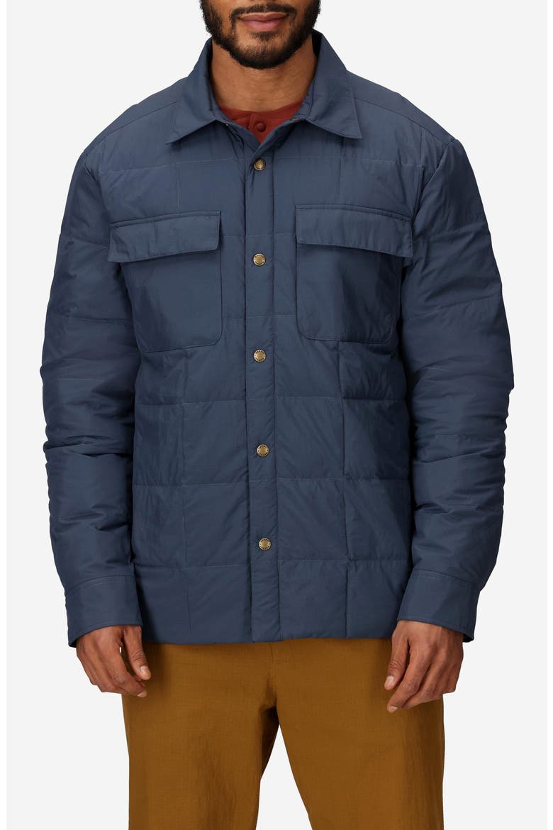 Ares 700 Fill Power Down Shacket, Main, color, THUNDERHEAD
