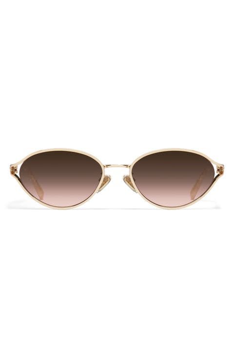 Formal Affair 55mm Round Sunglasses