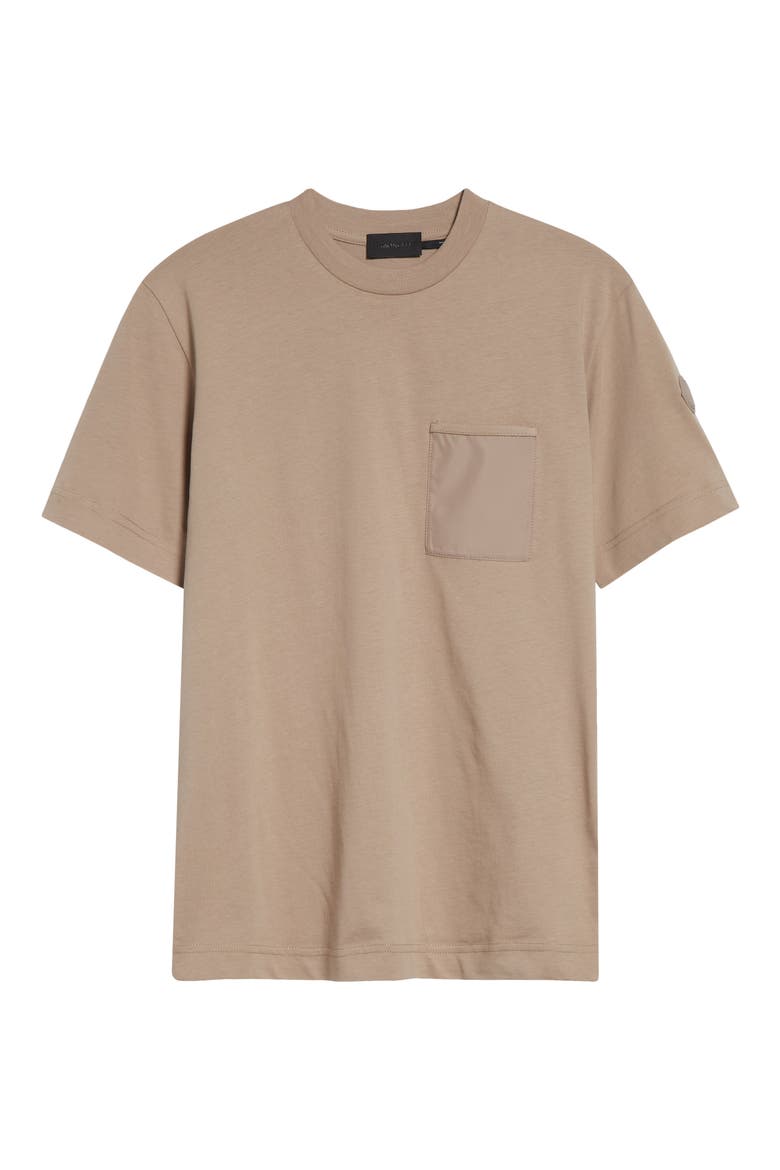 Mixed Media Patch Pocket T-Shirt, Alternate, color, NEUTRAL