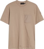 Moncler Mixed Media Patch Pocket T-Shirt