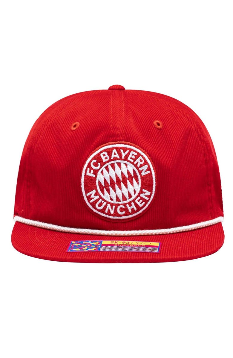 FAN INK Men's Red Bayern Munich Snow Beach Adjustable Hat, Alternate, color, 