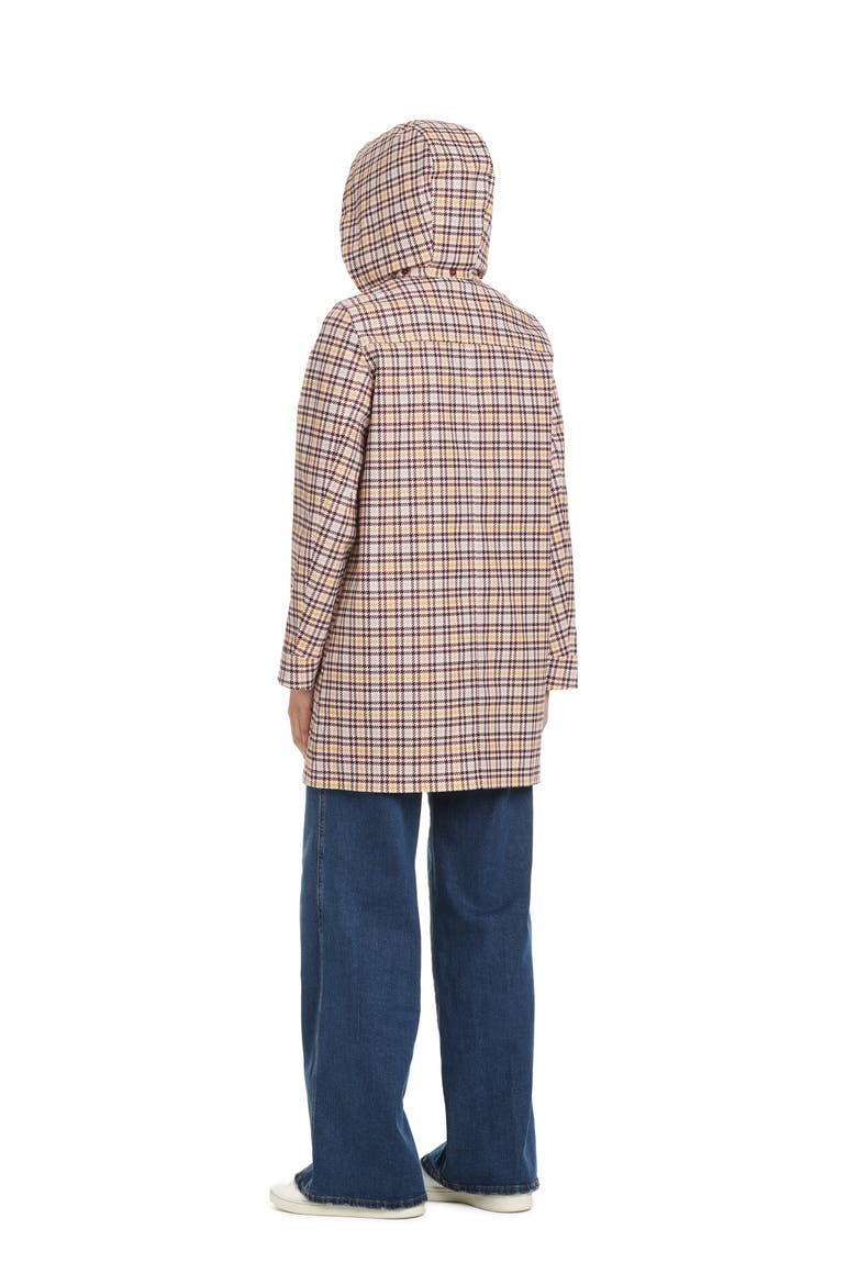 Water Resistant Coat with Removable Hood, Alternate, color, MINI HOUNDSTOOTH