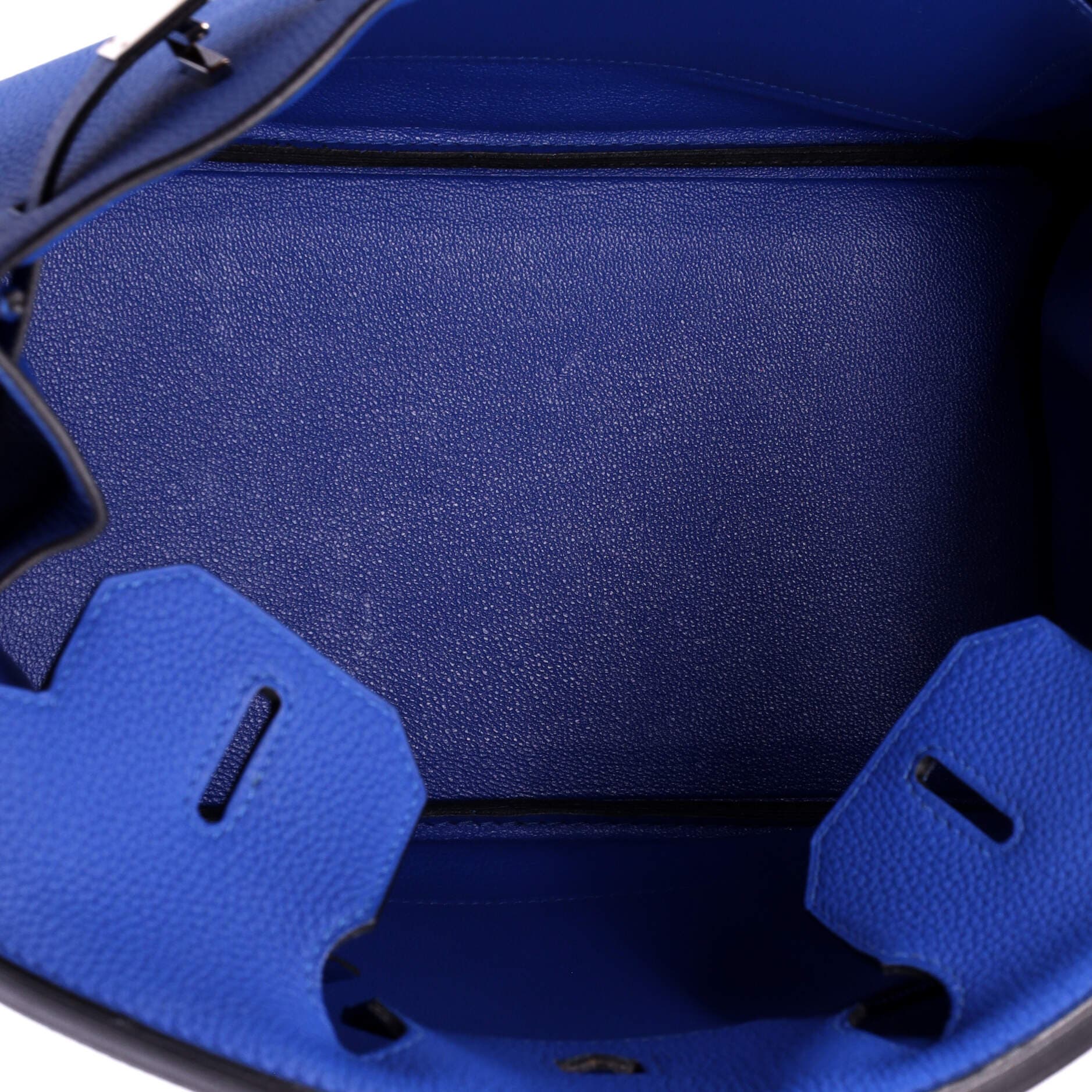 Pre-Owned Hermes Birkin Handbag Blue Togo with Palladium Hardware 30, Alternate, color, Bleu Zellige