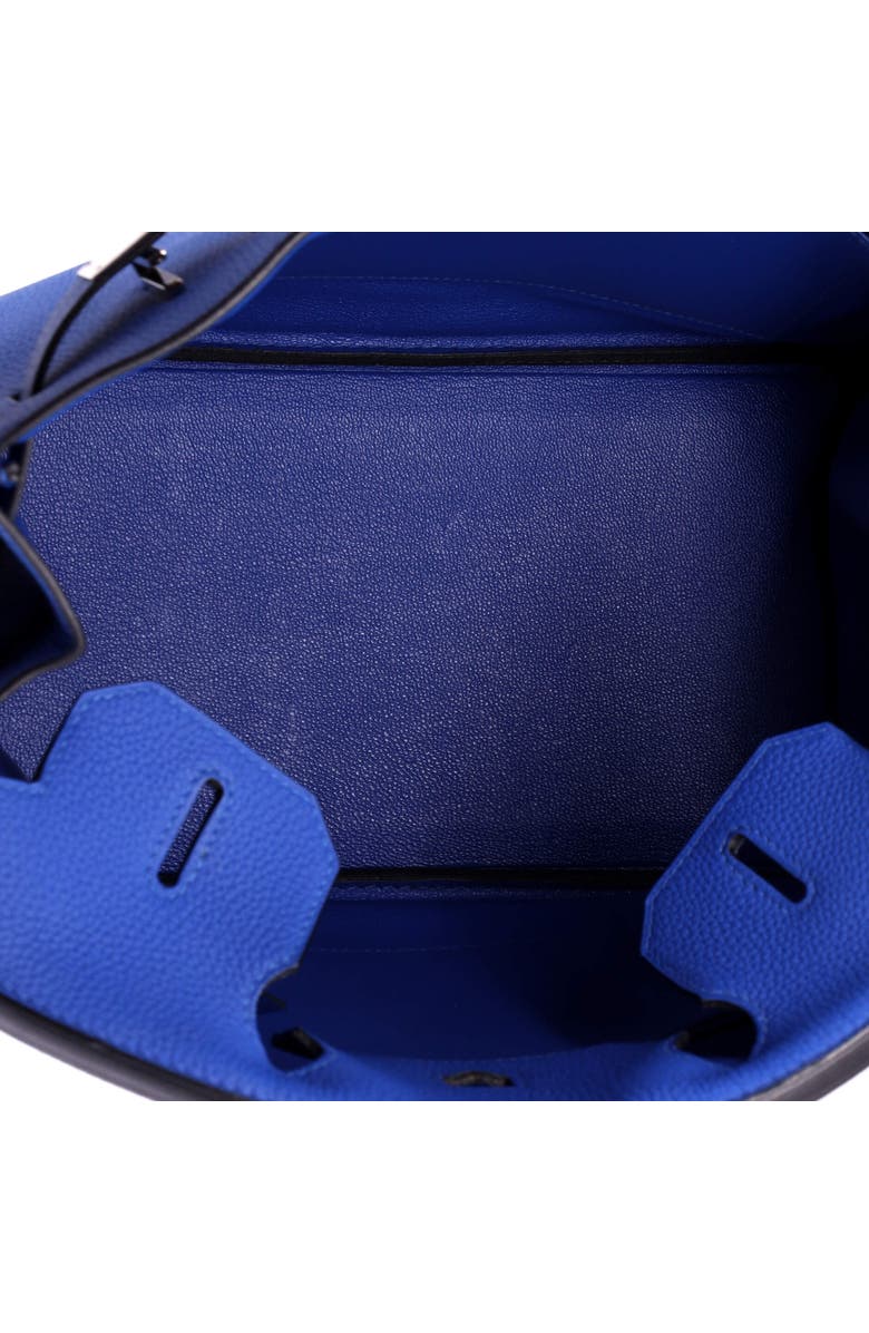 Pre-Owned Hermes Birkin Handbag Blue Togo with Palladium Hardware 30, Alternate, color, Bleu Zellige