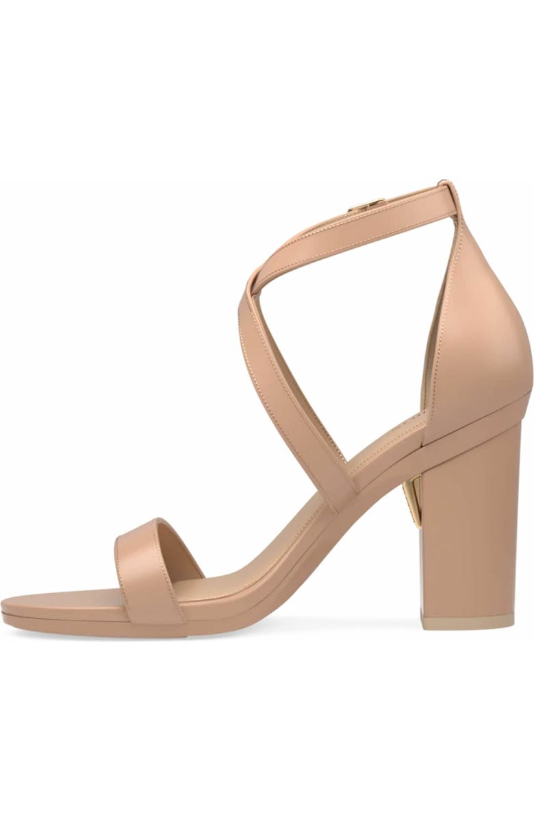 Pashion Footwear The Sandal 4" Block Heel, Alternate, color, Latte Leather