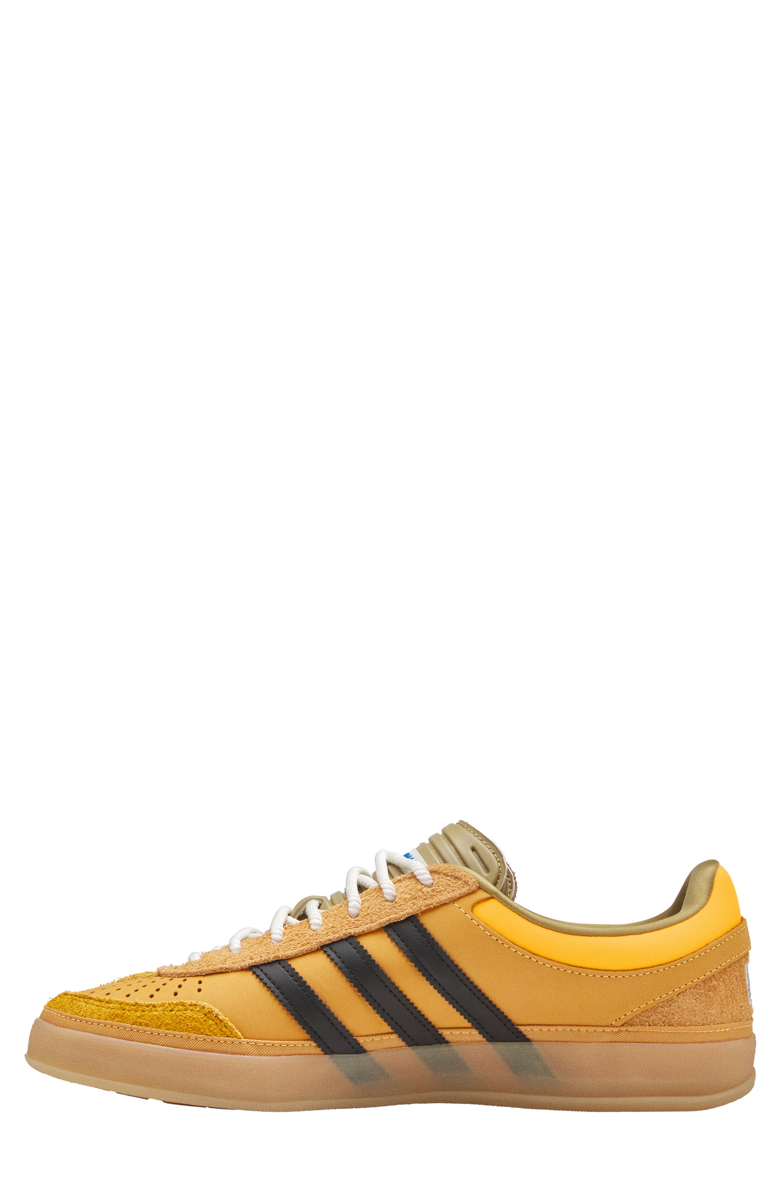 x Bad Bunny Gazelle Indoor Sneaker, Alternate, color, SOLAR GOLD/ CORE BLACK/ GUM 3