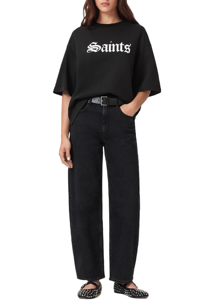 Saint Amelie Logo Graphic T-Shirt, Alternate, color, BLACK