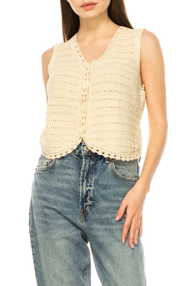 Sweater Vest, Main, color, NATURAL