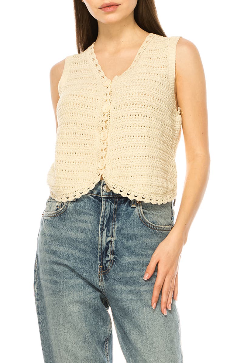 A COLLECTIVE STORY Sweater Vest, Main, color, Natural