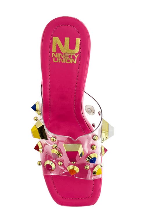 Ninety Union Palm Beach Wedge Sandal In Fuchsia