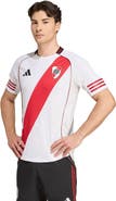adidas Men's adidas White Club Atlético River Plate 2025/26 Home Authentic Jersey