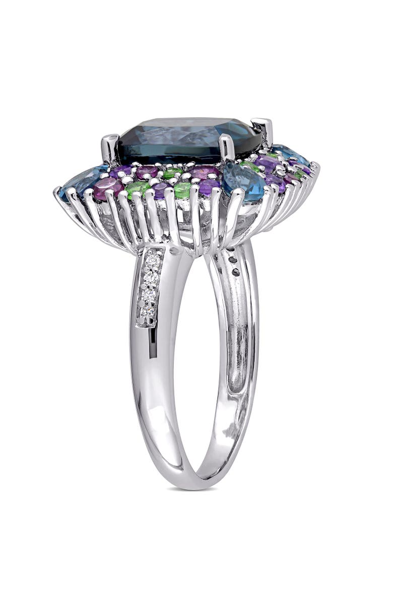Julianna B. Multi-Gem & Diamond Cocktail Ring, Alternate, color, Topaz