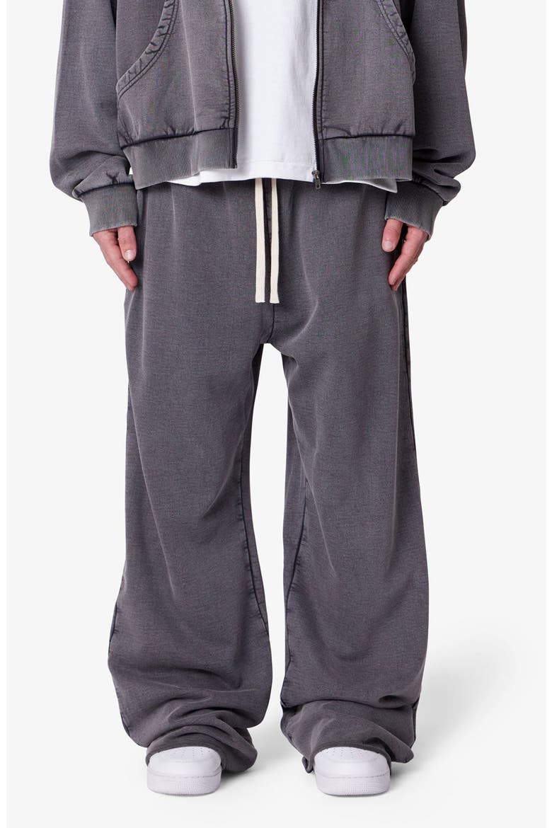 Ultra Baggy Washed Cotton Fleece Sweatpants, Main, color, VINTAGE BLACK