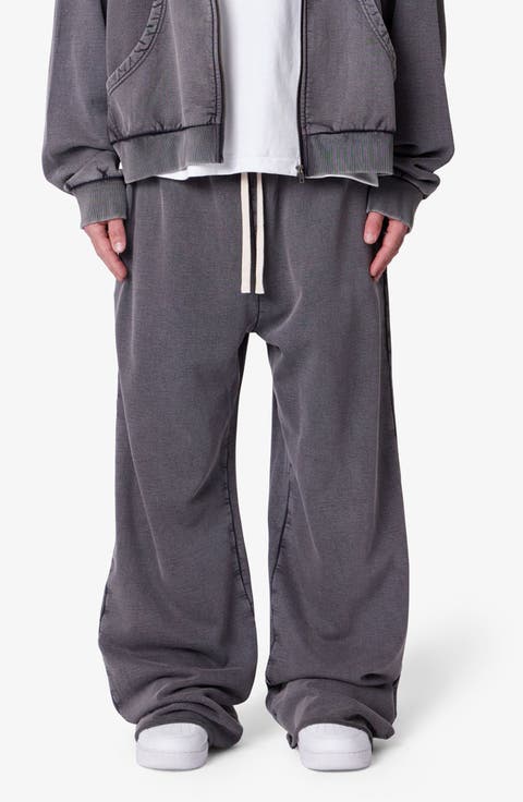 Ultra Baggy Washed Cotton Fleece Sweatpants