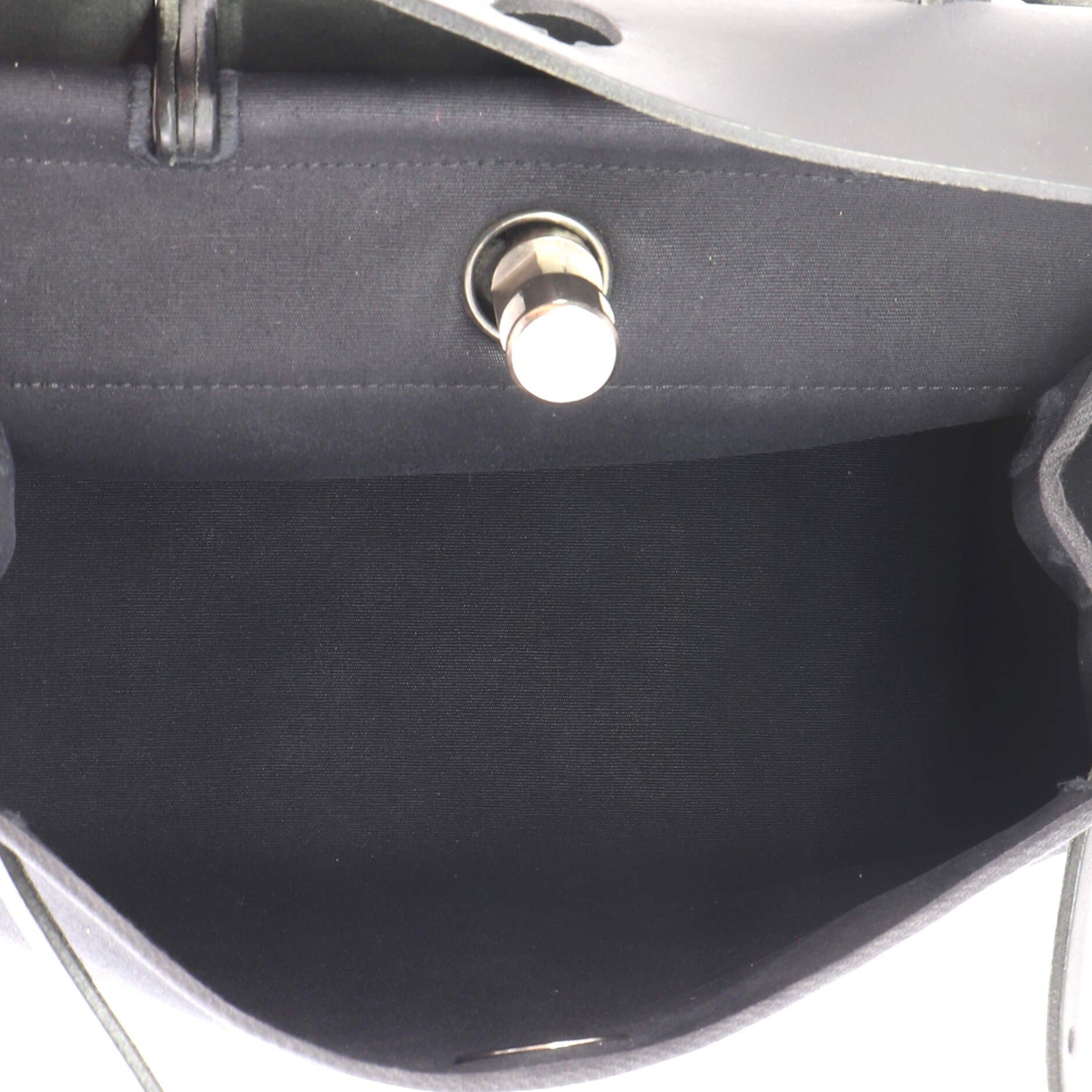 Herbag Toile And Leather Pm, Alternate, color, Black