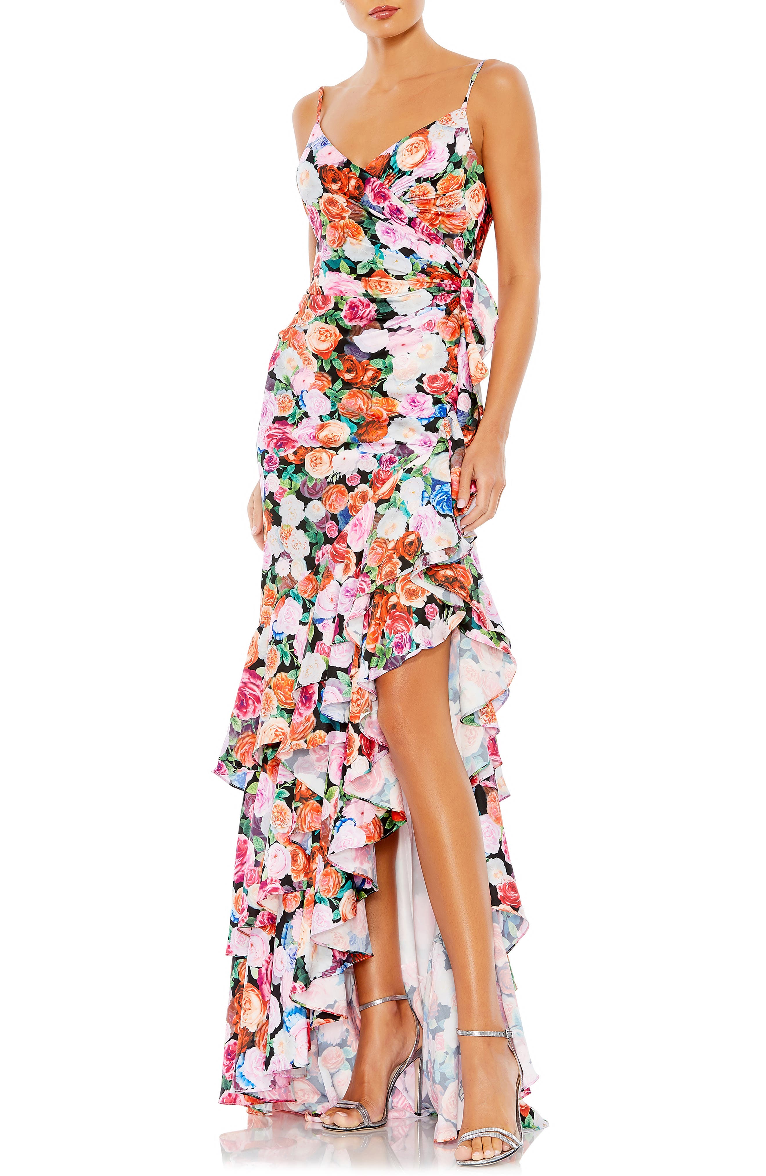 Mac Duggal Floral Backless Body-Con Gown (Women) | Nordstrom