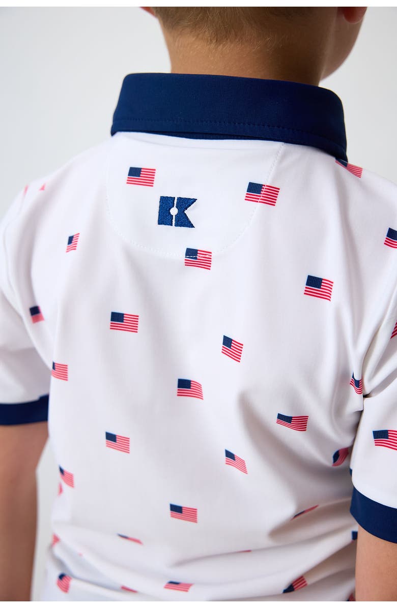 Courtside Kids Boys Polo Shirt, Alternate, color, Flag