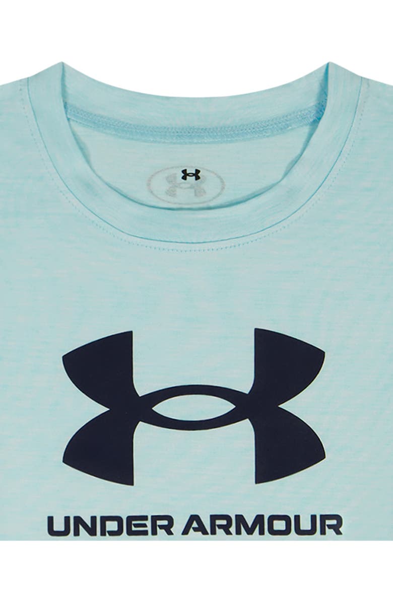 Under Armour Kids' Tech Fade T-Shirt & Shorts Set, Alternate, color, Stream/ White/Navy