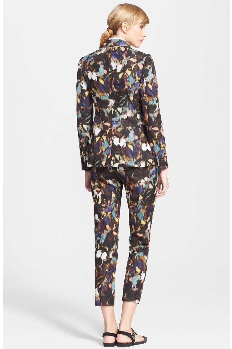 Butterfly Camo Print Tuxedo Pants, Alternate, color, BLACK CAMO BUTTERFLY
