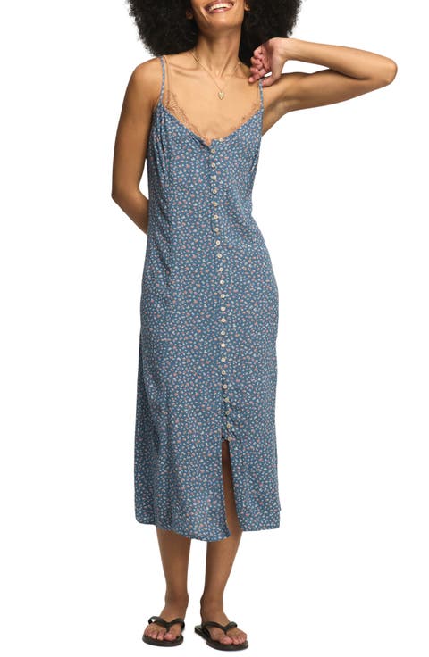 Conversational Simone Floral Print Slipdress