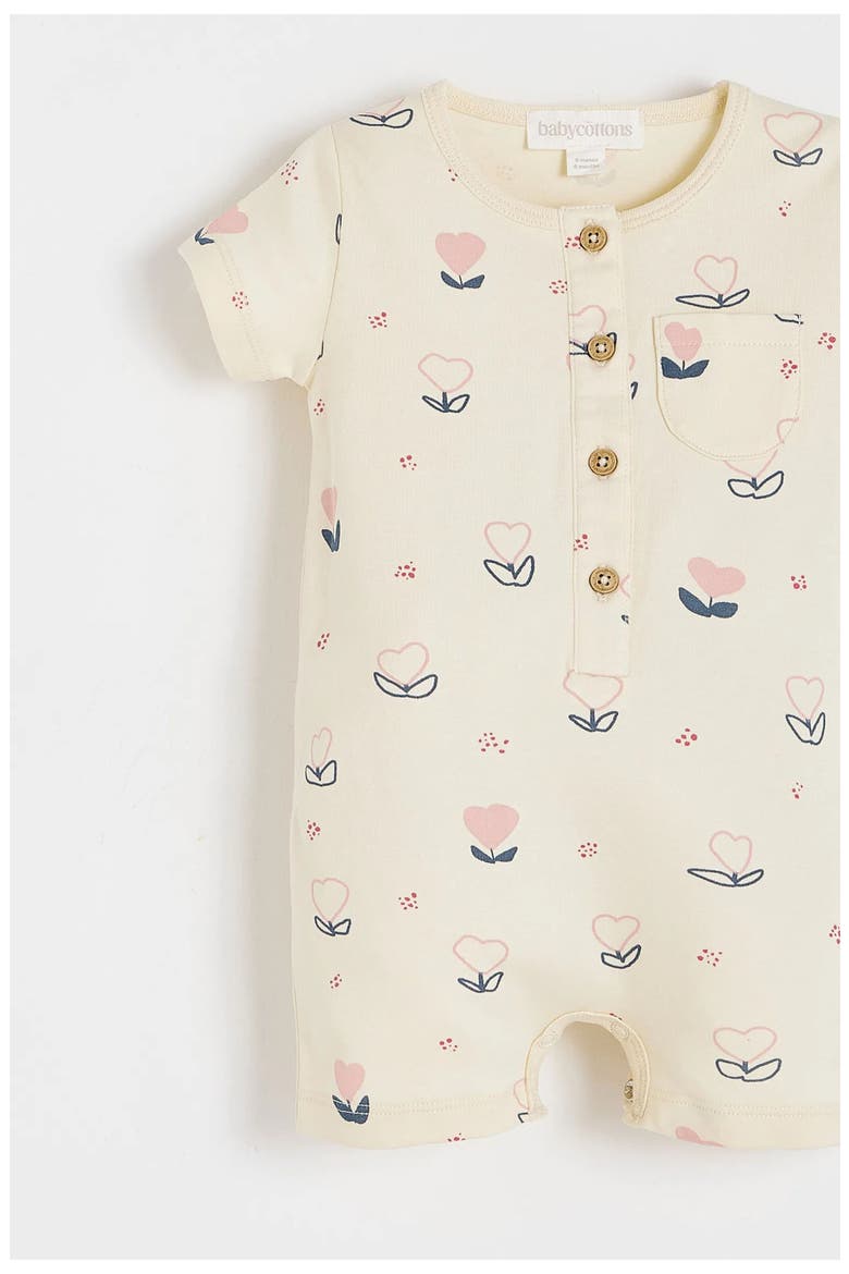 Hearts Coverall for Infant, Alternate, color, OFF-WHITE
