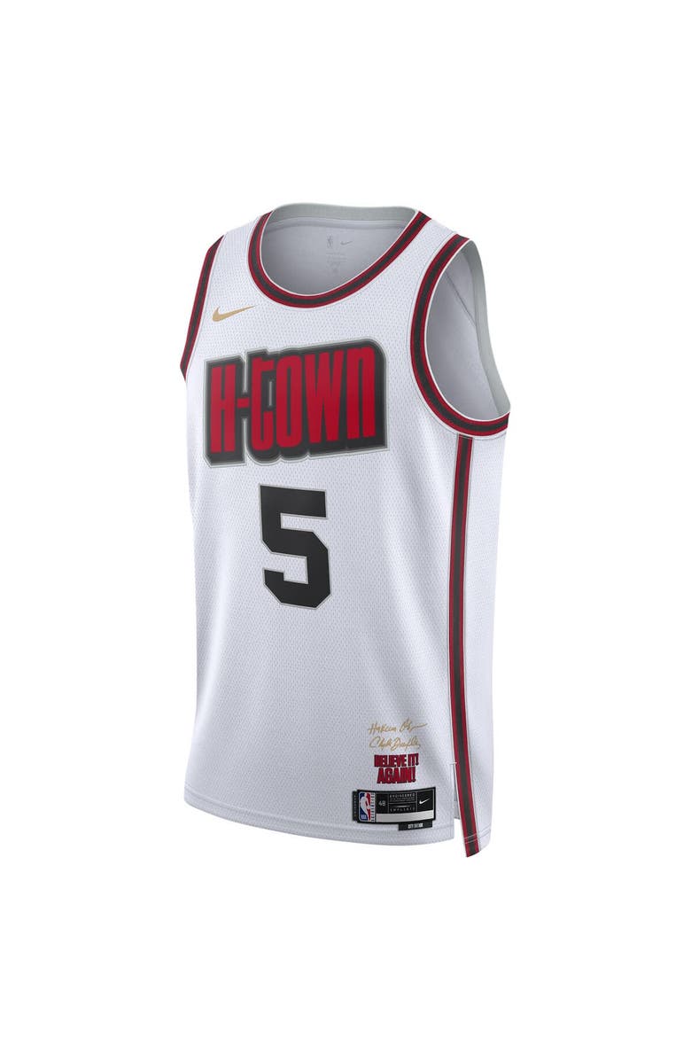 Nike Unisex Nike Fred VanVleet White Houston Rockets 2024/25 Swingman Player Jersey - City Edition, Alternate, color, 