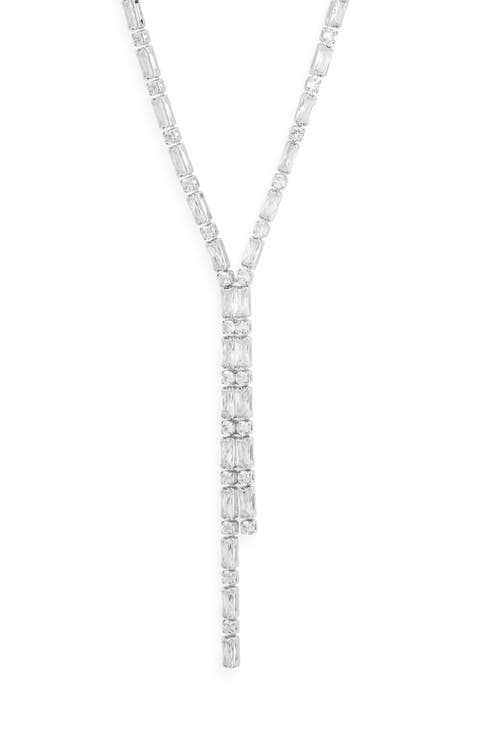 Cubic Zirconia Y-Necklace
