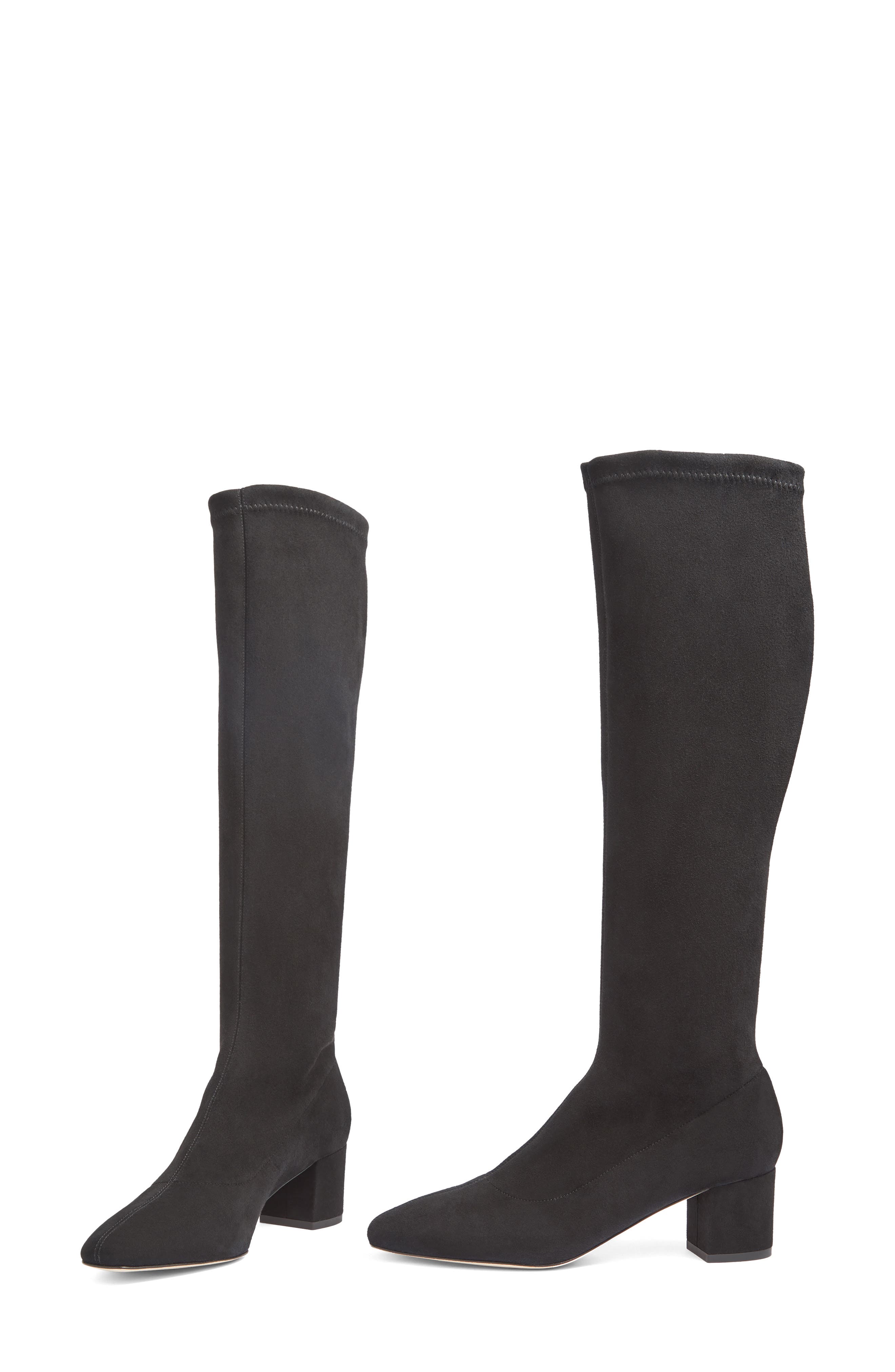 Eldon Knee High Boot, Alternate, color, BLACK