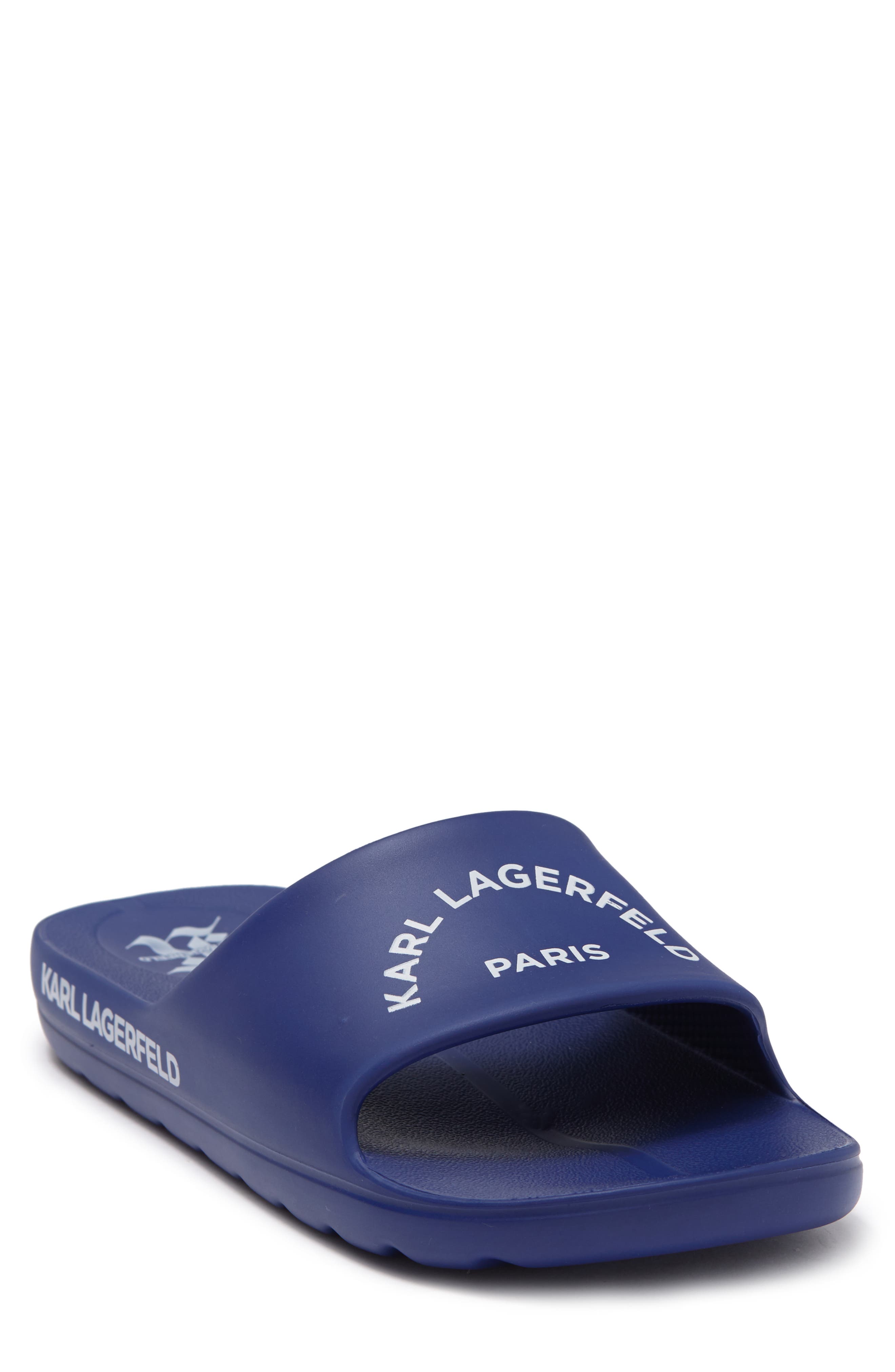Xlight Pool Slide Sandal, Main, color, NAVY/WHITE