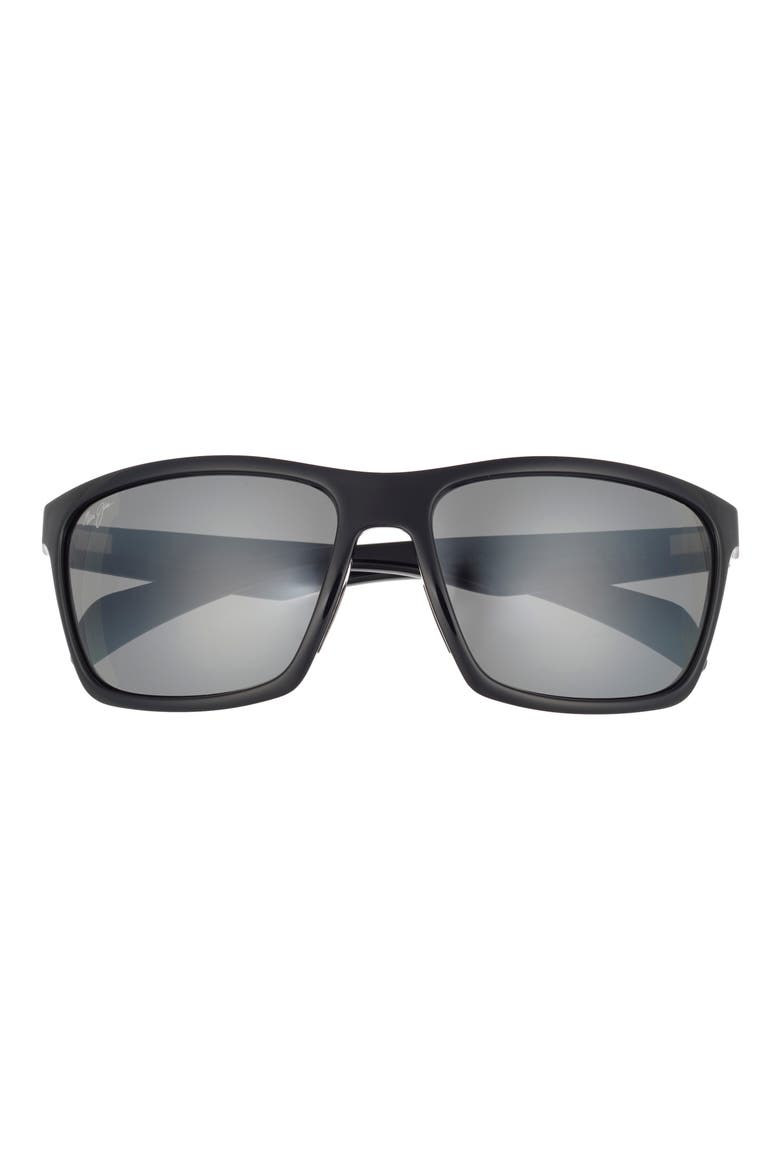 59mm Core Polarized Square Sunglasses, Main, color, BLACK BLACK GREY